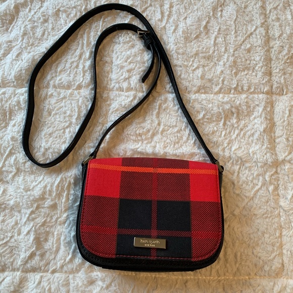 kate spade Handbags - kate spade Plaid Crossbody Bag. EUC